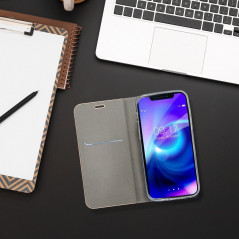 Samsung Galaxy A51 LTE Portefeuilles LUNA Book Gold Élégant  Argenté