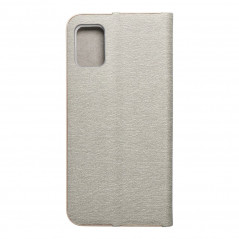 Samsung Galaxy A51 5G Portefeuilles LUNA Book Gold Élégant  Argenté