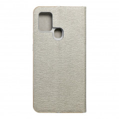 Samsung Galaxy A21s Portefeuilles LUNA Book Gold Élégant  Argenté