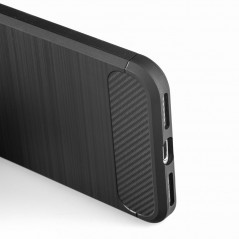 Apple iPhone SE 2022 5G Coque Carbon Élégant  Noir