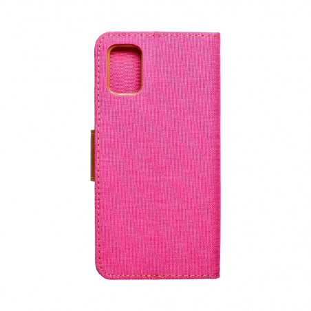 Samsung Galaxy A51 LTE Portefeuilles Canvas Book Rose