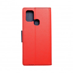 Samsung Galaxy A21s Portefeuilles Fancy Book Rouge / Marine