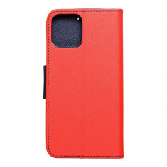 Apple iPhone 12 Pro Portefeuilles Fancy Book Rouge / Marine