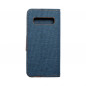 Samsung Galaxy S10 Portefeuilles Canvas Book Bleu marine
