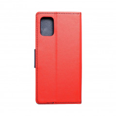 Samsung Galaxy A71 LTE Portefeuilles Fancy Book Rouge / Marine