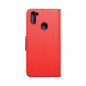 Samsung Galaxy M11 Portefeuilles Fancy Book Rouge / Marine