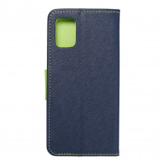 Samsung Galaxy A51 LTE Portefeuilles Fancy Book Marine / Citron vert
