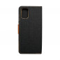 Samsung Galaxy A71 LTE Portefeuilles Canvas Book Noir