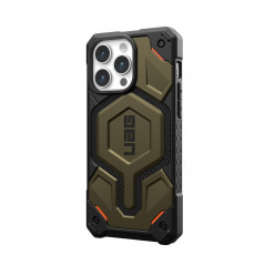 Apple iPhone 15 Pro Max Coque Urban Armor Gear Monarch Pro MagSAFE  Kevlar element green