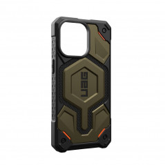 Apple iPhone 15 Pro Max Coque Urban Armor Gear Monarch Pro MagSAFE  Kevlar element green