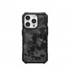 Apple iPhone 15 Pro Coque Urban Armor Gear Pathfinder Étui haut de gamme  MagSAFE  Camouflage de minuit
