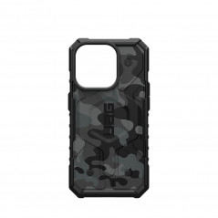 Apple iPhone 15 Pro Coque Urban Armor Gear Pathfinder Étui haut de gamme  MagSAFE  Camouflage de minuit