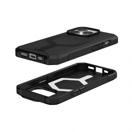 Apple iPhone 15 Pro Coque Urban Armor Gear Essential Étui haut de gamme  MagSAFE  Noir