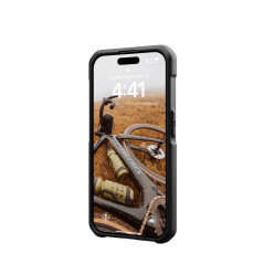Apple iPhone 15 Pro Coque Urban Armor Gear Metropolis LT Étui haut de gamme  Noir kevlar