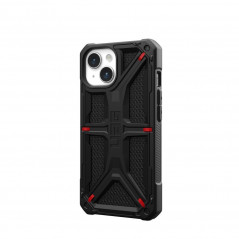 Apple iPhone 15 Coque Urban Armor Gear Monarch Étui haut de gamme  MagSAFE  Noir kevlar