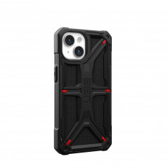 Apple iPhone 15 Coque Urban Armor Gear Monarch Étui haut de gamme  MagSAFE  Noir kevlar