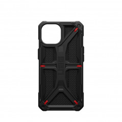 Apple iPhone 15 Coque Urban Armor Gear Monarch Étui haut de gamme  MagSAFE  Noir kevlar