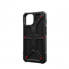 Apple iPhone 15 Coque Urban Armor Gear Monarch Étui haut de gamme  MagSAFE  Noir kevlar