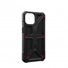 Apple iPhone 15 Coque Urban Armor Gear Monarch Étui haut de gamme  MagSAFE  Noir kevlar