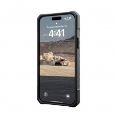 Apple iPhone 15 Plus Coque Urban Armor Gear Monarch Étui haut de gamme  MagSAFE  Noir kevlar