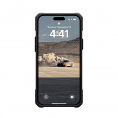 Apple iPhone 15 Plus Coque Urban Armor Gear Monarch Étui haut de gamme  MagSAFE  Noir kevlar