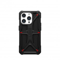 Apple iPhone 15 Pro Coque Urban Armor Gear Monarch Étui haut de gamme  MagSAFE  Noir kevlar