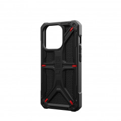 Apple iPhone 15 Pro Coque Urban Armor Gear Monarch Étui haut de gamme  MagSAFE  Noir kevlar