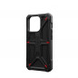 Apple iPhone 15 Pro Coque Urban Armor Gear Monarch Étui haut de gamme  MagSAFE  Noir kevlar