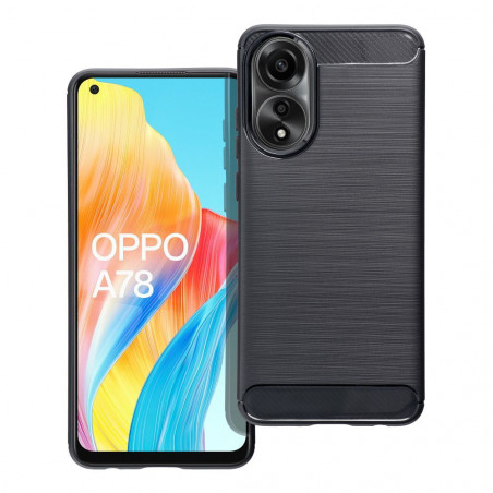 Oppo A78 4G Coque Carbon Élégant  Noir