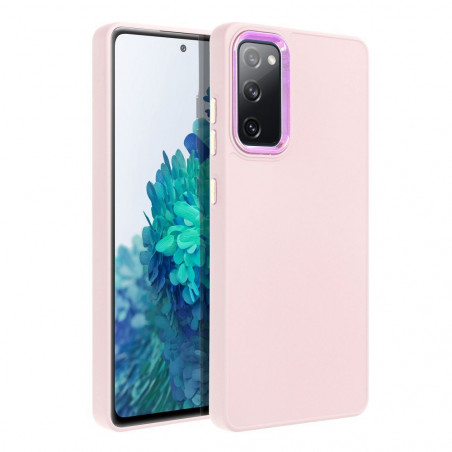 Samsung Galaxy S20 FE 5G Coque FRAME Élégant  Rose poudré