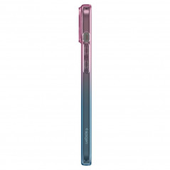 Apple iPhone 15 Coque Spigen Liquid Crystal Clair comme du cristal  Rose dégradé