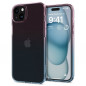 Apple iPhone 15 Coque Spigen Liquid Crystal Clair comme du cristal  Rose dégradé