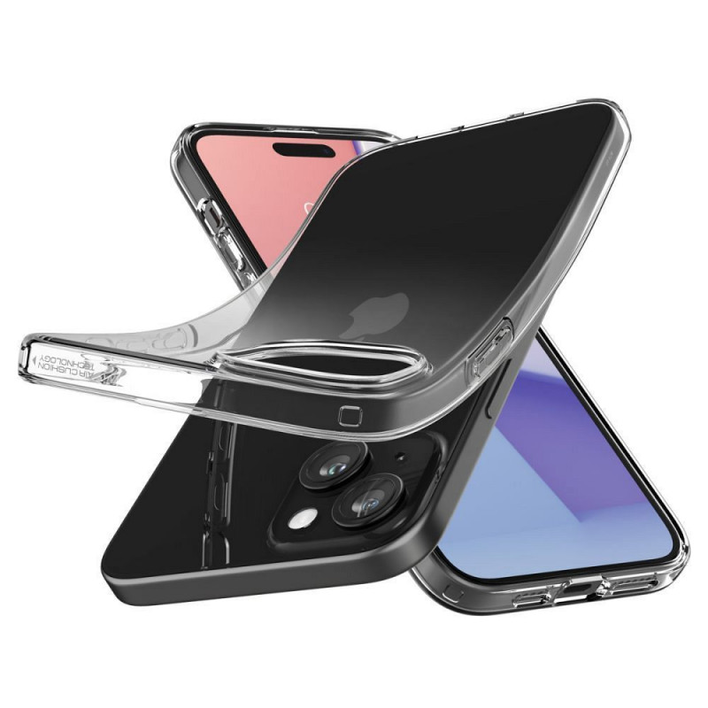 Apple iPhone 15 Plus Coque Spigen Liquid Crystal Clair comme du cristal  Transparent