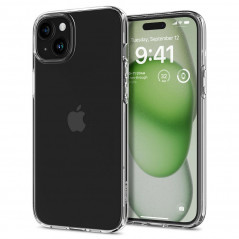 Apple iPhone 15 Plus Coque Spigen Liquid Crystal Clair comme du cristal  Transparent