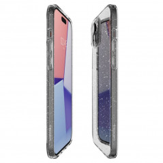 Apple iPhone 15 Plus Coque Spigen Liquid Crystal Clair comme du cristal  Cristal scintillant