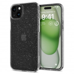 Apple iPhone 15 Plus Coque Spigen Liquid Crystal Clair comme du cristal  Cristal scintillant