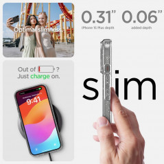 Apple iPhone 15 Plus Coque Spigen Liquid Crystal Clair comme du cristal  Cristal scintillant