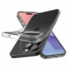 Apple iPhone 15 Pro Max Coque Spigen Liquid Crystal Clair comme du cristal  Transparent