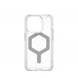 Apple iPhone 15 Pro Coque Urban Armor Gear Plyo Étui haut de gamme  MagSAFE  Argent glacé