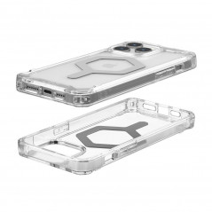 Apple iPhone 15 Pro Max Coque Urban Armor Gear Plyo Étui haut de gamme  MagSAFE  Argent glacé