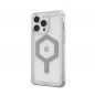 Apple iPhone 15 Pro Max Coque Urban Armor Gear Plyo Étui haut de gamme  MagSAFE  Argent glacé