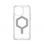 Apple iPhone 15 Pro Max Coque Urban Armor Gear Plyo Étui haut de gamme  MagSAFE  Argent glacé