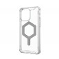 Apple iPhone 15 Pro Max Coque Urban Armor Gear Plyo Étui haut de gamme  MagSAFE  Argent glacé
