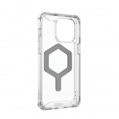 Apple iPhone 15 Pro Max Coque Urban Armor Gear Plyo Étui haut de gamme  MagSAFE  Argent glacé