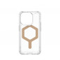 Apple iPhone 15 Pro Coque Urban Armor Gear Plyo Étui haut de gamme  MagSAFE  Or de glace