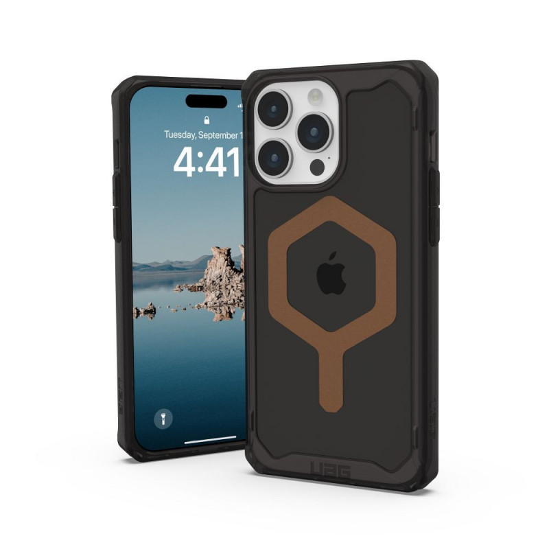 Apple iPhone 15 Pro Max Coque Urban Armor Gear Plyo Étui haut de gamme  MagSAFE  Bronze glacé