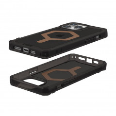 Apple iPhone 15 Pro Max Coque Urban Armor Gear Plyo Étui haut de gamme  MagSAFE  Bronze glacé