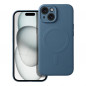 Apple iPhone 15 Coque Silicone Mag Cover MagSAFE  Bleu