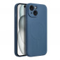 Apple iPhone 15 Coque Silicone Mag Cover MagSAFE  Bleu
