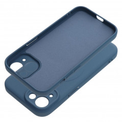 Apple iPhone 15 Coque Silicone Mag Cover MagSAFE  Bleu